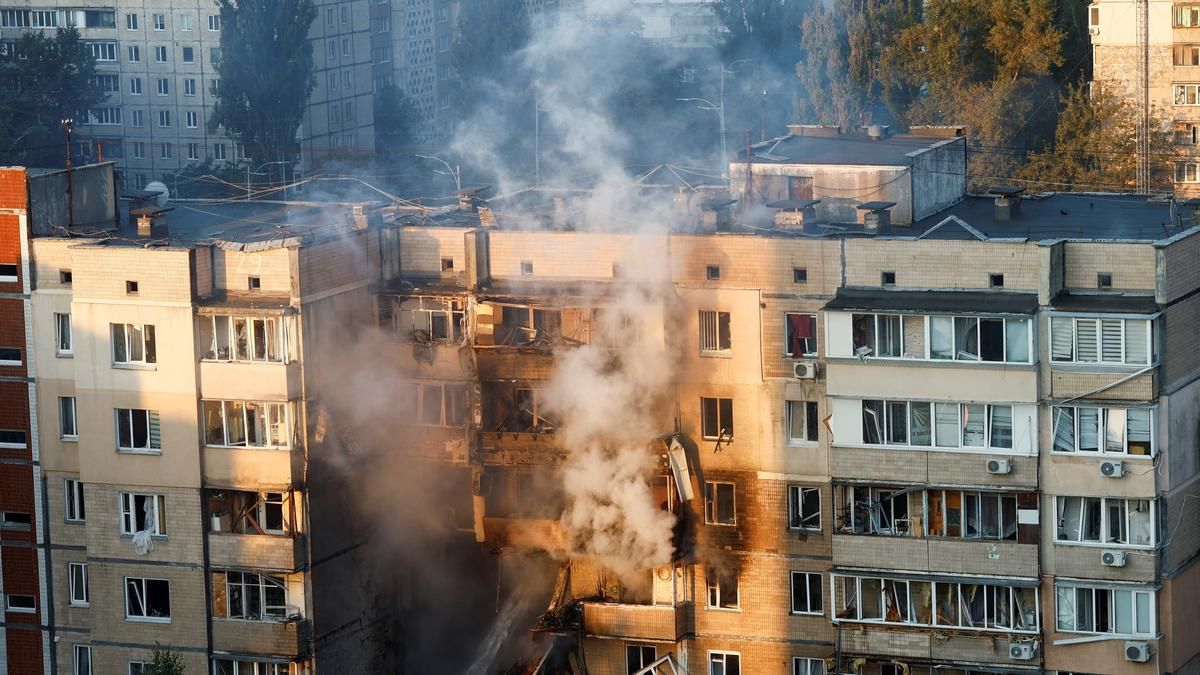 Ukraine Government Building Set Ablaze Amid Russian Drone and Missile Strikes; Three Confirmed Dead