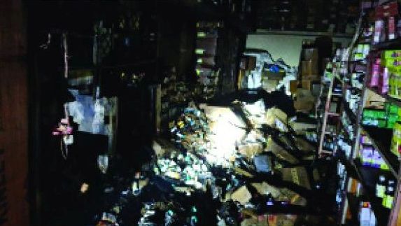 Fire at Jain Pharma; Estimated Loss of ₹25 Lakh