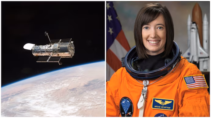 She was responsible for capturing the telescope with the robotic arm. (Photo: Nasa)
