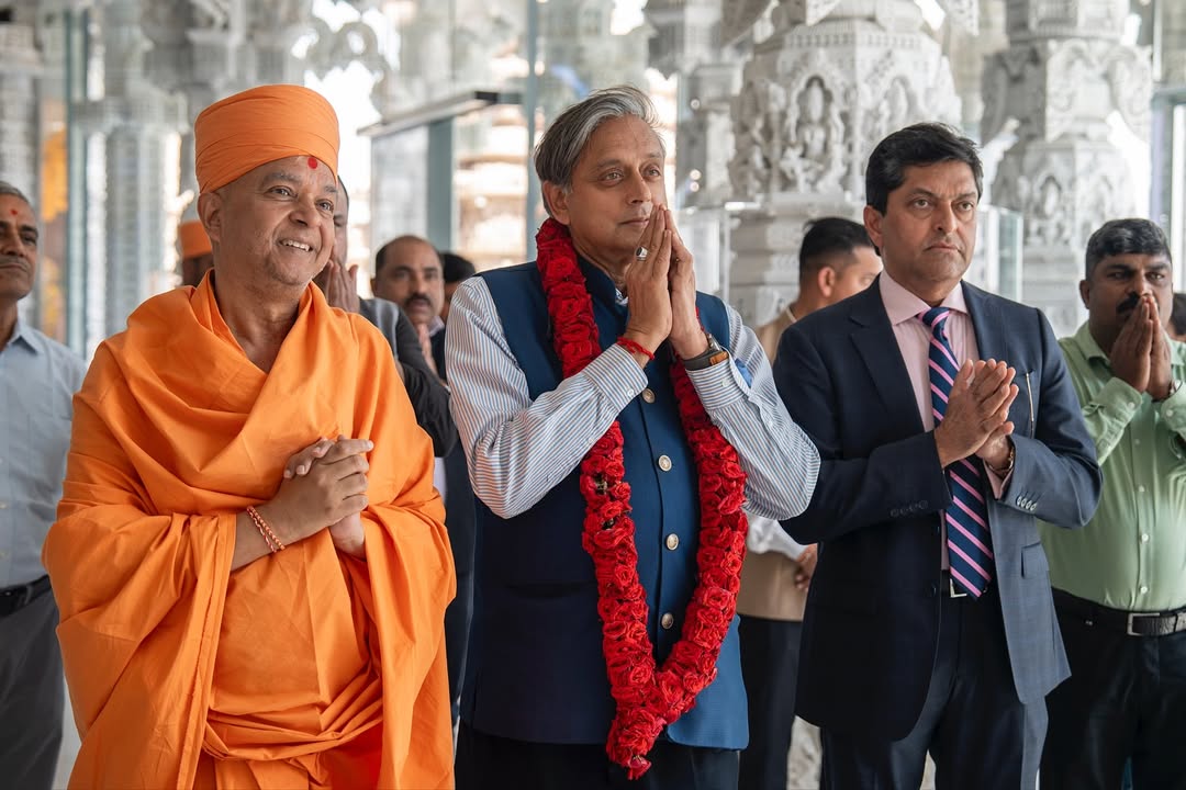 Shashi Tharoor Praises PM Modi’s Role in UAE for “Extraordinary Experience” after BAPS Hindu Temple Visit