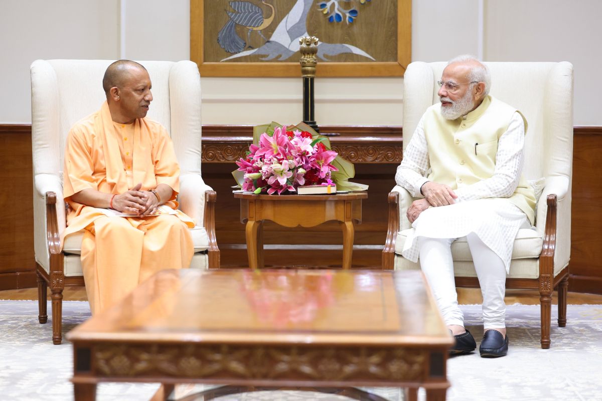 CM Yogi Adityanath Meets PM Modi in Delhi, Hour-Long Discussion Held