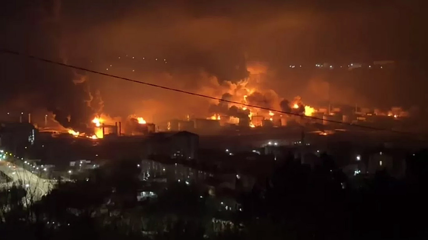 Ukrainian Drone Strike Sparks Major Fire at Tuapse Port; One Dead