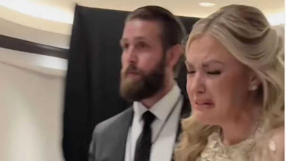 Erika Kirk breaks down in tears saying “I just want to go home” after White House Correspondents’ Dinner shooting scare