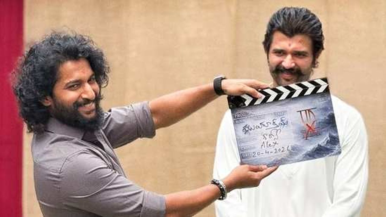 Nani greets Vijay Deverakonda as filming starts for Shouryuv’s next project
