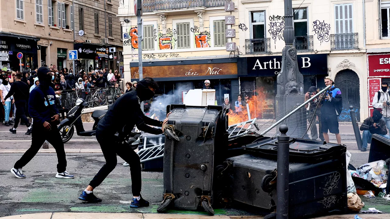 French Student Protests Turn Violent As Police Clash With Teenagers