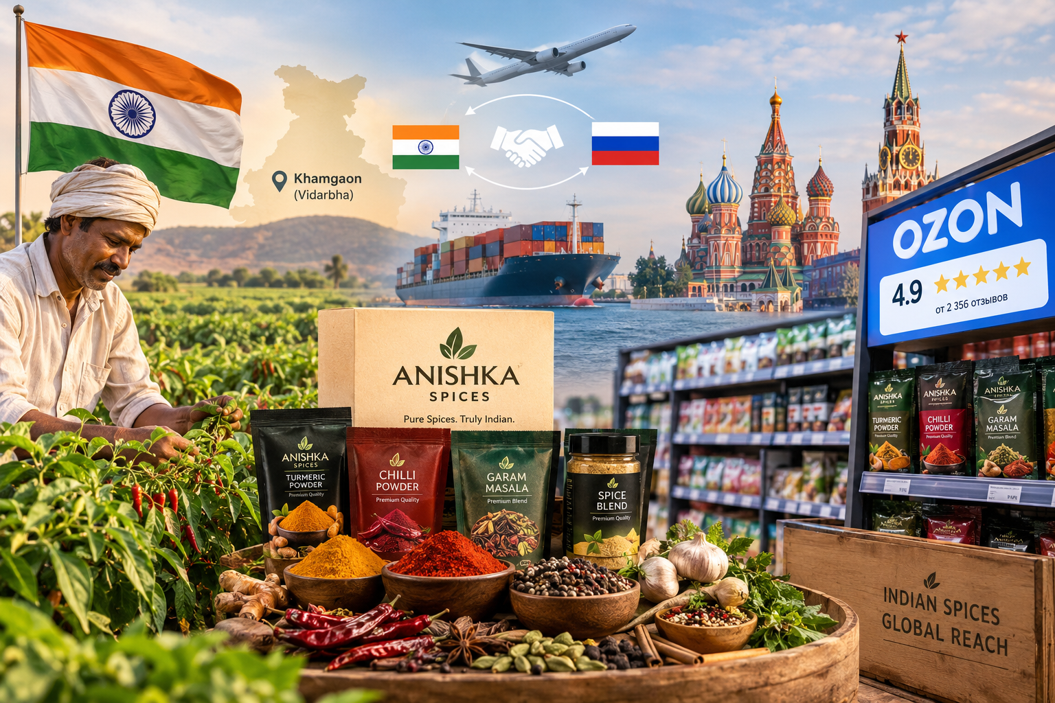 From Maharashtra Farms to Russian Shelves: The Case for Indian Agri-Exports